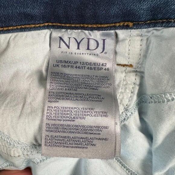 NYDJ Jeans Womens 12 LiftxTuck Technology Ami Skinny Distressed Denim - Picture 9 of 11